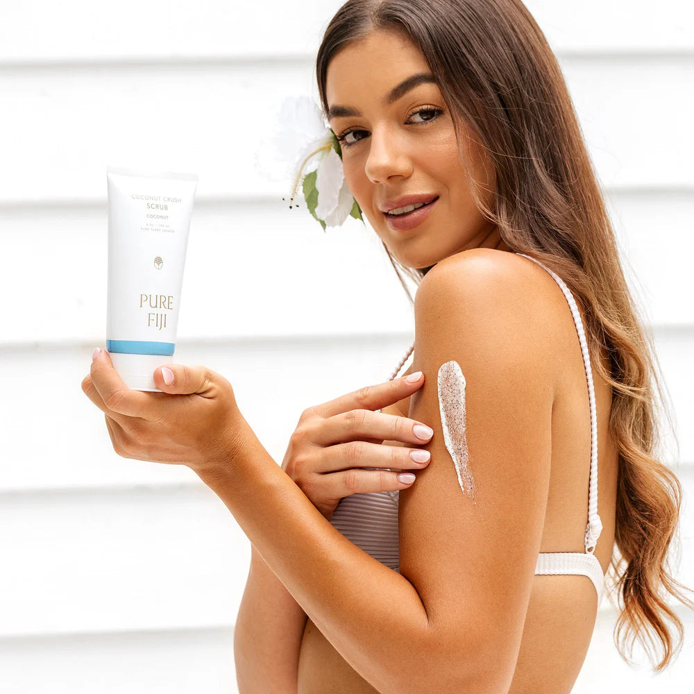 Pure Fiji Coconut Crush Scrub NZ | Gentle Body Exfoliator