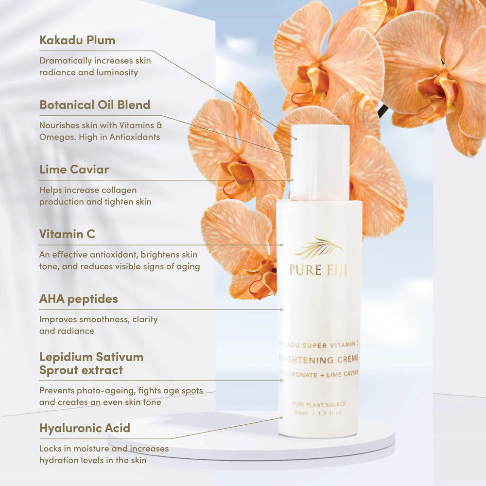 Vitamin C Brightening Creme with Hyaluronic & Lime Caviar